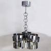 1960s Gorgeous Space Age Pendant Lamp by Max Sauze for Sciolari. Made in Italy