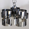 1960s Gorgeous Space Age Pendant Lamp by Max Sauze for Sciolari. Made in Italy