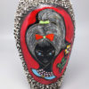 1960s Stunning Lava Vase by Melior. Made in Italy