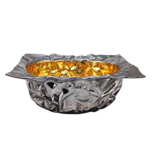 1990s Stunning Sculpture Centerpiece by FOS for Saint Ambroeus (Milano) in Faenza Ceramic. Made in Italy