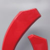1970s Gorgeous Space Age Red Vase in Ceramic by Pietro Arosio. Made in Italy