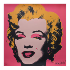 1980s Gorgeous Andy Warhol "Marilyn" Limited Edition Lithograph by CMOA