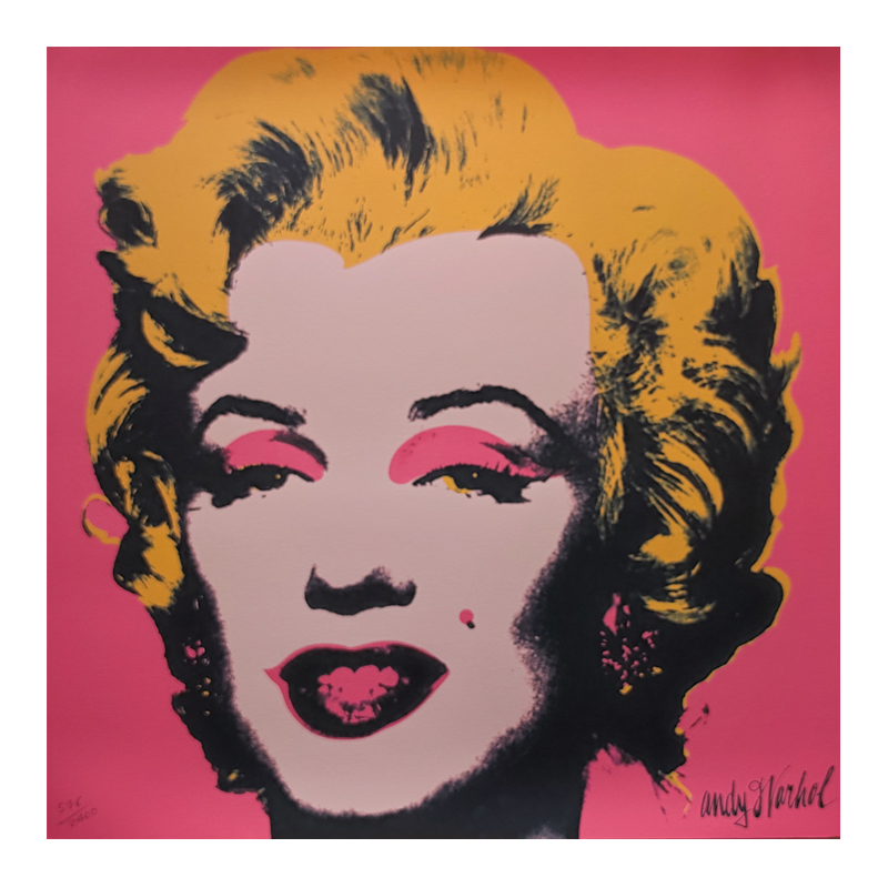 1980s Gorgeous Andy Warhol “Marilyn” Limited Edition Lithograph by CMOA