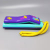 1980s Gorgeous Swatch Twin Phone "Puzzle" With The Original Box. Memphis Style