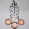 Arts & Crafts cake stand display Townshends style, iron & copper, 1900`s ca, English Arts & Crafts cake stand display Townshends style, iron & copper, 1900`s ca, English