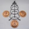 Arts & Crafts cake stand display Townshends style, iron & copper, 1900`s ca, English Arts & Crafts cake stand display Townshends style, iron & copper, 1900`s ca, English
