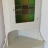 White corner cabinet Sweden 70s. White corner cabinet Sweden 70s.