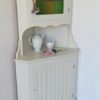 White corner cabinet Sweden 70s. White corner cabinet Sweden 70s.