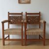 Pair of thrones vintage chairs.
