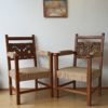Pair of thrones vintage chairs.