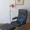 Scandinavian design leather armchair 70.
