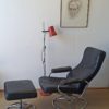 Scandinavian design leather armchair 70.
