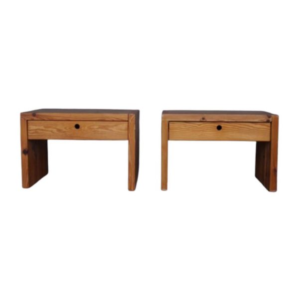 Vintage Nightstands by Ate Van Apeldoorn for Houtwerk Hattem, 1970s, Set of 2