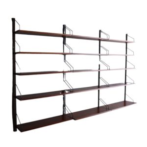 Vintage Rosewood Modular Wall Shelving Unit Shelves by Poul Cadovius, 1960s