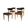 Set of 4 1970’s mid century dining chairs by Schreiber