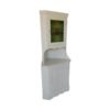 White corner cabinet Sweden 70s. White corner cabinet Sweden 70s.