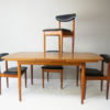 Set of 4 1970’s mid century dining chairs by Schreiber