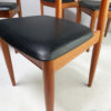 Set of 4 1970’s mid century dining chairs by Schreiber