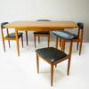Set of 4 1970’s mid century dining chairs by Schreiber
