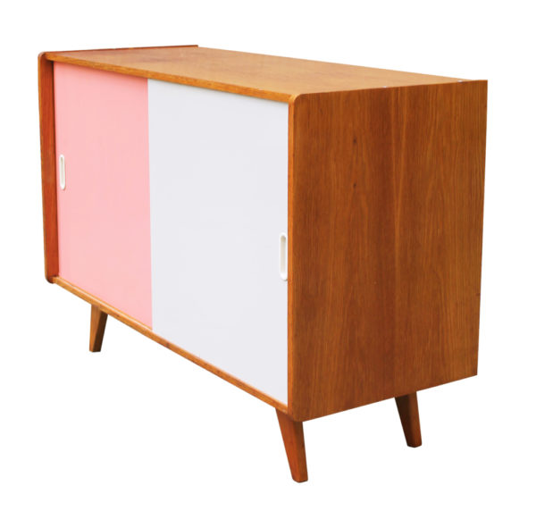 U-452 Pink and White Sideboard by Jiri Jiroutek for Interier Praha