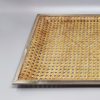 1970s Astonishing Rectangular Tray in Viennese Straw by Jolel. Made in Italy