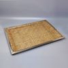 1970s Astonishing Rectangular Tray in Viennese Straw by Jolel. Made in Italy