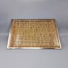1970s Astonishing Rectangular Tray in Viennese Straw by Jolel. Made in Italy
