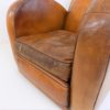 Art Deco Streamline leather armchair