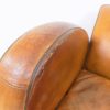 Art Deco Streamline leather armchair