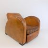 Art Deco Streamline leather armchair