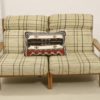 2-seater sofa that converts into armchairs, 70s-80s. Solid pine.