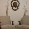 Pair of vintage 60's design oak armchairs. Ref / Amber.