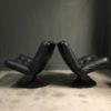 A pair of IVM space age lounge chairs 1970's.