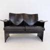 Matteo Grassi Korium 2 seater leather sofa by Tito Agnoli
