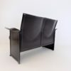 Matteo Grassi Korium 2 seater leather sofa by Tito Agnoli