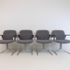 Mauser Seat 150 set of 4 dining/conference chairs by Herbert Hirche