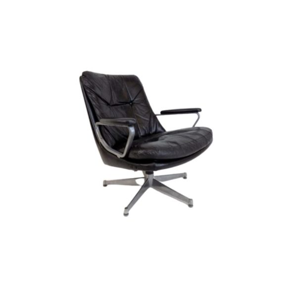 Strässle Gentilina leather armchair by Andre Vandenbeuck