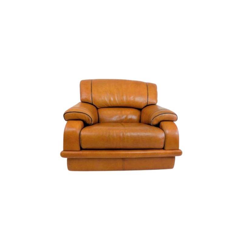 Roche Bobois leather armchair 70s