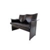 Matteo Grassi Korium 2 seater leather sofa by Tito Agnoli
