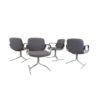 Mauser Seat 150 set of 4 dining/conference chairs by Herbert Hirche