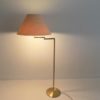 Brass floor lamp with swivel arm Mid Century Modern
