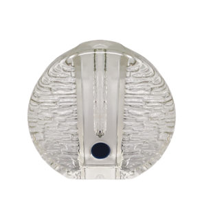 1970s Gorgeous Walther Glass Bullseye Vase by Heiner Düsterhaus. Made in Germany