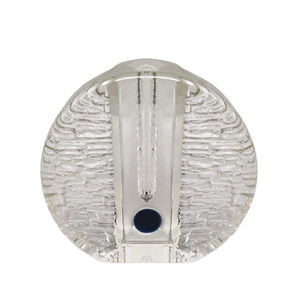 1970s Gorgeous Walther Glass Bullseye Vase by Heiner Düsterhaus. Made in Germany
