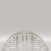 1970s Gorgeous Walther Glass Bullseye Vase by Heiner Düsterhaus. Made in Germany