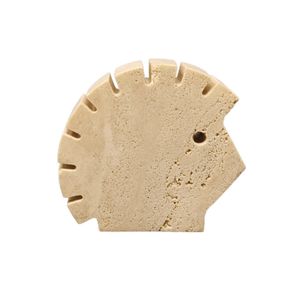 1970s Original Big Travertine Hedgehog Sculpture by Enzo Mari for F.lli Mannelli 1970s Original Big Travertine Hedgehog Sculpture by Enzo Mari for F.lli Mannelli