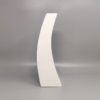 1970s Gorgeous White Space Age Vase in Ceramic by Franco Pozzi. Made in Italy