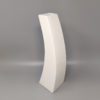 1970s Gorgeous White Space Age Vase in Ceramic by Franco Pozzi. Made in Italy