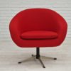 1960s, Scandinavian design by Karl Eric Klote, swivel lounge chair, furniture wool. 1960s, Scandinavian design by Karl Eric Klote, swivel lounge chair, furniture wool.
