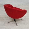 1960s, Scandinavian design by Karl Eric Klote, swivel lounge chair, furniture wool. 1960s, Scandinavian design by Karl Eric Klote, swivel lounge chair, furniture wool.