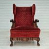 1930s, Danish design, armchair, ash wood, velour, original condition.